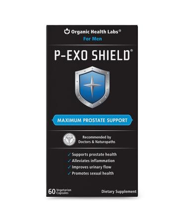Organic Health Labs P-ExoShield Complete Prostate Support with Saw Palmetto 60 Veggie Capsules