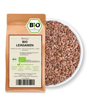 500g organic whole flax seeds - organic brown flax seeds without additives - flax seeds in biodegradable packaging