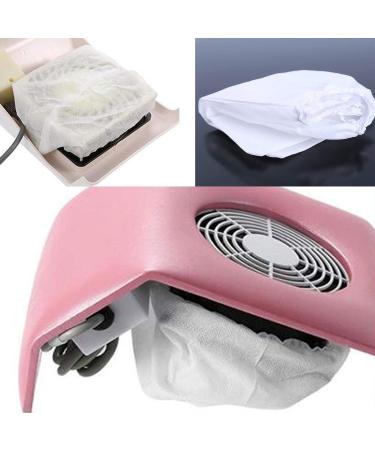 ZQO 10 Pack Fleece Nail Art Bags with Rubber Bands - Nail Suction Collar & Cleaning Tool Replacement - Buy Online on GoSupps.com