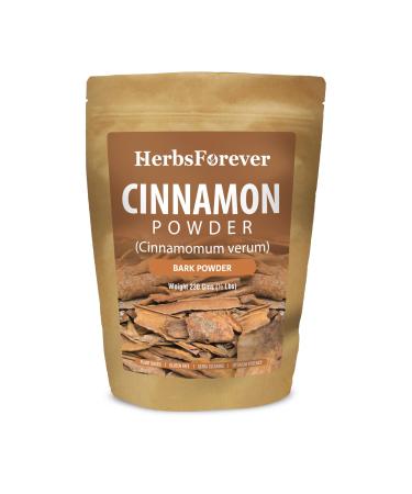 HerbsForever Cinnamon Powder Cinnamomum Verum Perfect for Baking Cooking & Smoothies Non GMO Vegan 230 GMS