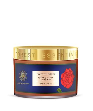 Forest Essentials Hydrating Sea Salt Crystal Rose Body Polisher, 300g