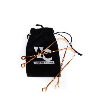 Wonder Care copper-tongue cleaner for couples |Perfect surgical tongue scraper |Copper zigzag + Twister cleaner |Tongue cleaner scraper for adults |Ayurvedic combination pack