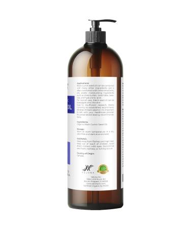 Buy USDA Certified Organic Velona Black Cumin Seed Oil | 32 Fl Oz | 100% Pure Unrefined & Cold Pressed Carrier Oil - International Shipping Available - Buy Online on GoSupps.com