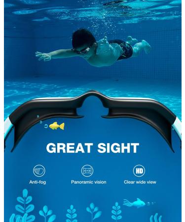 Zionor G1mini Children's Swimming Goggles - Polarized/Non-Polarized Anti-Fog UV Protection for Ages 3-14 | Best Kids Swim Goggles - Buy Online on GoSupps.com