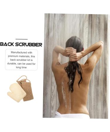 Beaupretty 2 Sets Sisal Bath Set Shower Exfoliating Mitt Foaming Bath Glove Exfoliating Cleanser Mitt Shower Towel Loofahs Pouf Gloves Bath Scrubber Towel Washer Man Jute Take a Bath - Buy Online on GoSupps.com