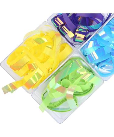 Nail ArtCellophane Paper Strip Reflector DIY Nail Art Decoration Colorful Nail Glass Foil 6 Boxes for Nail Salon for Household for Women for Girls - Buy Online on GoSupps.com