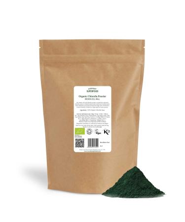 Organic Chlorella Powder 1kg Everyday Superfood Broken Cell Wall Chlorella Ideal for Juice Smoothies and in Food Certified Organic Vegan and Kosher 1 kg (Pack of 1)