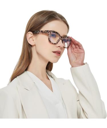 Fsread Oversized Reading Glasses For Women Blue Light Blocking Computer Readers Spring Hinge Retro +1.75 3 Mix 1.75 Dioptres - Buy Online on GoSupps.com