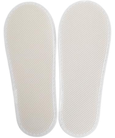 Disposable White Terry Slippers for Hotels | 12-Pair Set - Perfect for Guests Travel Spa & Winter | Unisex Comfort - Buy Online on GoSupps.com