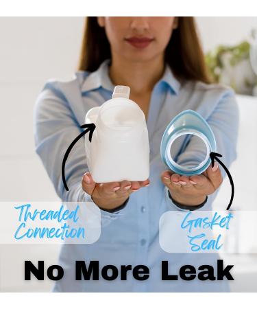 Female Urinal Spill Proof 32 oz - Portable Sturdy Urination Device for Women - Pee Funnel for Car Travel - Road Trip Essentials (1 Pack) - Buy Online on GoSupps.com