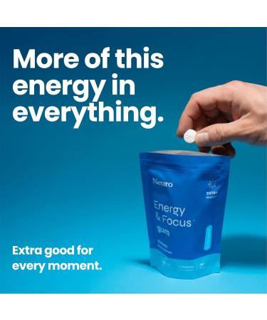 Neuro Energy & Focus Gum Extra Strength - 100mg Natural Caffeine Gum & Nootropic Energy Supplement with L-Theanine & B Vitamins - Sugar Free Vegan - Peppermint 90ct Peppermint 90 Count (Pack of 1) - Buy Online on GoSupps.com