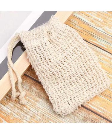 Buy Soap Bags with Drawstring - Sisal Fiber Exfoliating Pouch for Foaming & Drying (2 Pcs) - Best Soap Saver for Smooth Skin - Buy Online on GoSupps.com