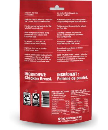 PureBites Chicken Breast for Cats 2.3oz / 66g - Super Value Size & Ocean Whitefish Dog Treats 1.8-Ounce - Buy Online on GoSupps.com