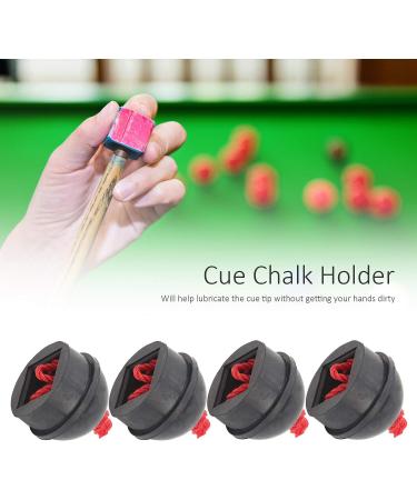Vbest Life 4pcs Cue Chalk Holder Set - Pool Chalk Holders with Rubber Cap and String - Buy Online on GoSupps.com