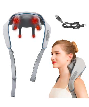 Onenine massager shoulder neck massage device with warmth Shiatsu massager with 3D massage of deep fabric 6 silicone massage heads muscle pain relief for the neck back shoulder - Buy Online on GoSupps.com