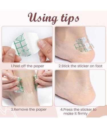 Invisible Heel Protector Sticker: 100pcs Oval Shaped Sole Patch for Anti-Friction & Disposable Shoe Heel Insoles - Transparent Heel Guard Skin for Foot Care - Buy Online on GoSupps.com