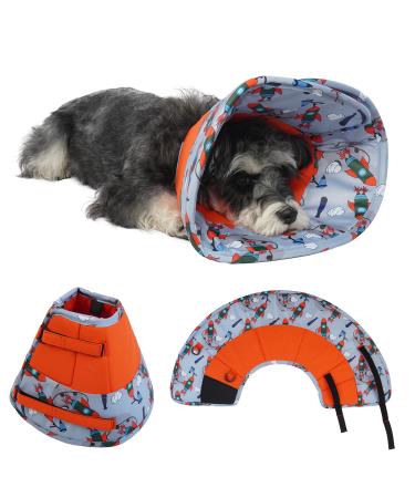 Hjumarayan neck ruff dog - soft leak protection dog adjustable dog collar leak protection waterproof protective collar dog prevention of injuries or wounds licks or scratches (red s) s red - Buy Online on GoSupps.com