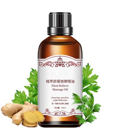 Shefve Plants Massage Oil Ginger massage oil for relaxing & muscle relaxation wormwood ginger essential oil Rosemary Oil moisturizing body oil promote circulation
