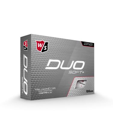 WILSON Staff Duo Soft/Soft+/NFL Golf Ball No Team White Soft +