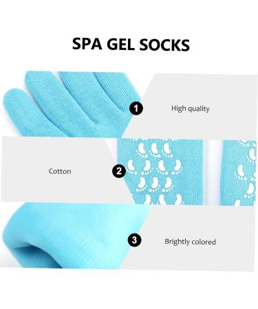 HAPINARY Toeless Gel Socks Moisturizing Heel Socks Gel Heel Sleeves Boho Alligator Hair Clips Moisturizing Gel Gloves Cosmetology Kit Moisturizing Gloves Spa Gel Socks Hand - Buy Online on GoSupps.com
