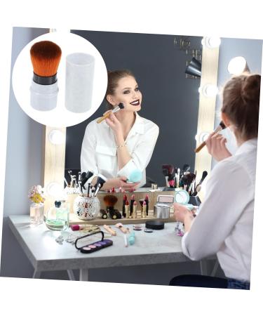 Angoily Telescopic Powder Brush Retractable Brush Blush Brush Makeup Brush Loose Brush Retractable Blusher Brush Face Fluffy Foundation Powder Brush Telescopic Brush Marbling Paint Plastic - Buy Online on GoSupps.com