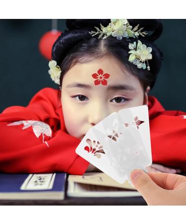 FOMIYES Face Paint Stencils Ancient Chinese Face Paint Stencil Stencil Makeup Forehead Stencil with Finger Puff - Buy Online on GoSupps.com