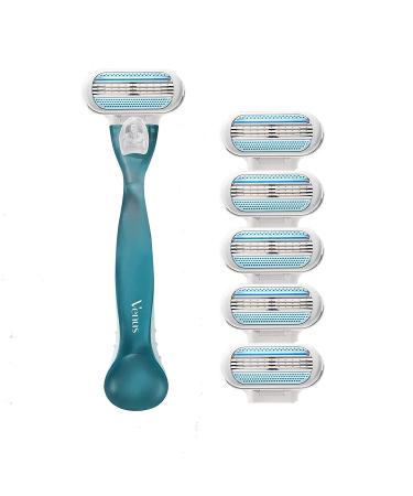 Gillette Venus Smooth Razors for Women - 1 Handle + 6 Sensitive Blade Refills - Buy Online on GoSupps.com