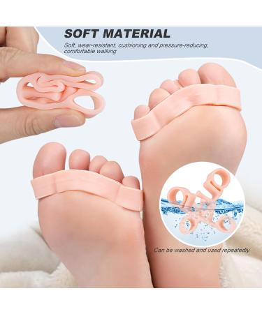 Silicone Toe Sleeves - 2 Pairs | Soft Toe Straighteners & Bunion Correctors | Washable & Reusable Pain Relief - Buy Online on GoSupps.com