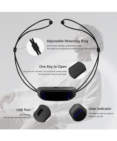 DZKJ Electric Massage Anti Snoring Device - USB Rechargeable & Adjustable Vibration Pulse for Improved Sleep | Safe & Comfortable Snore Stopper - Buy Online on GoSupps.com