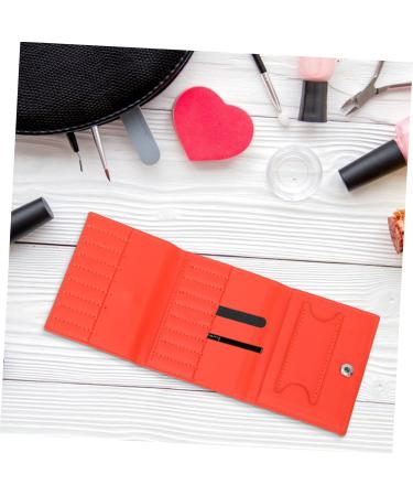 Mikinona 1pc Grinding Diamond Storage Bag Nail Drill Bits Organizer Nail Tool Kit Portable Nail Drill Salon Supply Nail Bit Display Holder Nail Salon Tool Nail Salon Accessory Nail Kit Skin 23.5x9.5cm Orange - Buy Online on GoSupps.com
