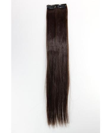 WIG ME UP - 45cm Brown Hair Extension with Clips | Highlighted Straight 18inch Hairpiece YZF-P2S18-6 for International Shipping - Buy Online on GoSupps.com