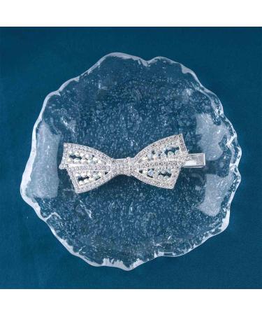 Inilbran Vintage Rhinestone Bow Hair Clip Barrette Rainbow Crystal Wedding Hair Barrettes Shiny Crystal Hairpins Barrette Paved Cz Bowkont Hair Pins Hairclip Crystal Wedding Headpieces Accessories - Buy Online on GoSupps.com