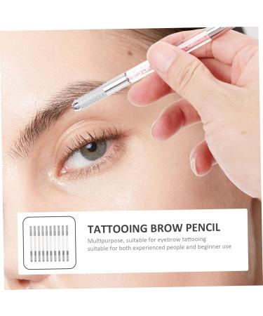 NOLITOY 10pcs Long Dual Tool Pens Brow Makeup Pencils Lasting Natural Microblading Tattooing Eyebrow - Buy Online on GoSupps.com