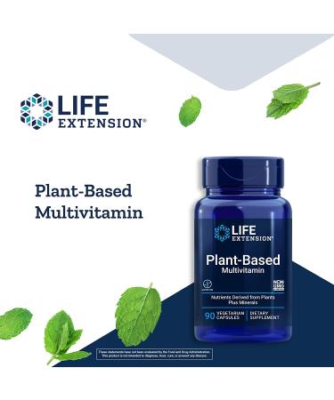 Life Extension Plant-Based Multivitamin - 90 Vegetarian Capsules for Optimal Health - Buy Online on GoSupps.com
