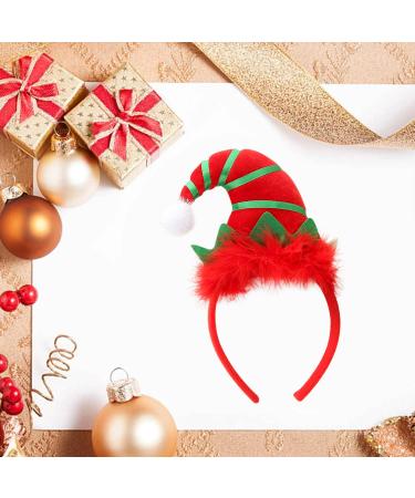 Christmas Reindeer Antlers Headband Christmas Hats Hair Hoop Cute Makeup Hair Bands Headpiece Xmas Party Costume Hair Accessoriess Red 15*26cm - Buy Online on GoSupps.com