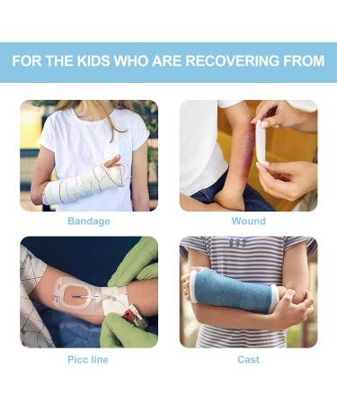 YUNCHI 100% Waterproof Arm Cast Cover for Kids - Reusable Bandage Protector for Broken Arms, Hands, Elbows, Wrists, and Fingers - Watertight Shower Bag for Bathing - Size Kids M - Buy Online on GoSupps.com