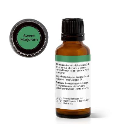 Plant Therapy Marjoram Sweet Essential Oil 100% Pure - Natural Aromatherapy Therapeutic Grade 30 mL (1 oz) - International Shipping Available - Buy Online on GoSupps.com
