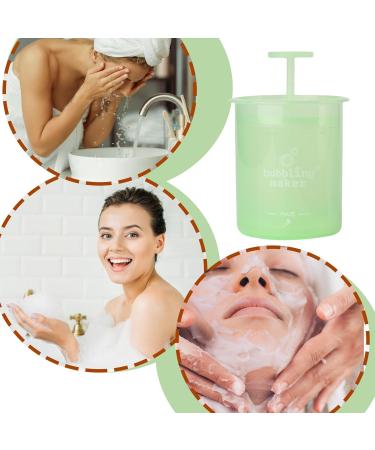 Cleanser Foamer | Portable Manual Bubble Foamer | Cleansing Foaming Maker Ergonomic Skincare Facial Cleansing Tool Wash Facial Skin for Travel Green - Buy Online on GoSupps.com