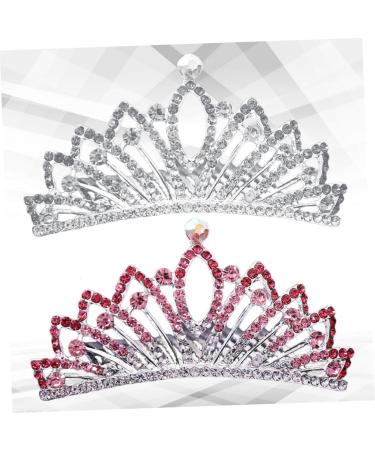 Beaupretty Kids princess Photo Shooting Tiara queen tiara girls rhinestone tiara girls headband Girl Birthday kids tiara comb girl hair jewelry Mini Tiara Korean hairpin girl Queen - Buy Online on GoSupps.com