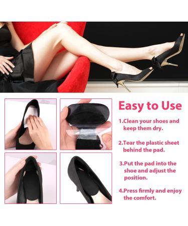Heel Cushion Gel Self-Adhesive with Arch Support - 6 PCS Silicone Heel Pads for Slip-Proof Shoe Protection | Comfortable Flannel & Transparent Design for Better Fit - Buy Online on GoSupps.com
