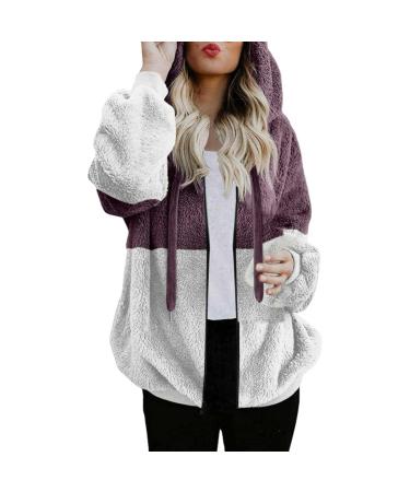 Hanxiulin coat plush jacket hoodie jacket oversize winter coat ladies hoodie hooded sweater winter color variants transition jacket cookt