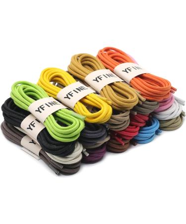 YFINE Round Waxed Dress Shoelaces 31.5 INCH (80CM) 04 Dark Brown - 2 Pairs - Buy Online on GoSupps.com