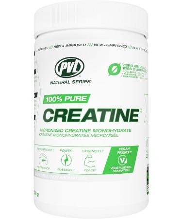 PVL 100% Pure Creatine - Creatine Monohydrate Micronized Powder - Creatine Powder Supplement for enhanced high-intensity performance - 300 g - Unflavoured 60 Servings (Pack of 1) - Buy Online on GoSupps.com