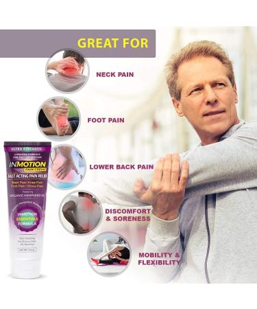 Ultra Strength Hemp Oil Cream for Pain Relief | 2.5 oz No Touch Squeeze Tube for Back Knee Nerve & Muscle Pain Relief - Buy Online on GoSupps.com