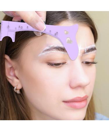 Brow Ruler | Silicone Brow Makeup Template - Brow Positioning Ruler Makeup Guide Tool Professional Quick Eye Makeup Tool Purple - Buy Online on GoSupps.com