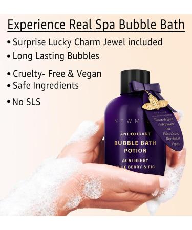Antioxidant Bubble Bath - Luxury Long Lasting Bubble Bath - SweetAcai Berry Blueberry Fig Essential Oils Detox Hydrating Relaxing Stress Relief - Self Care Spa Gift for Women Birthday Gifts Christmas - Buy Online on GoSupps.com
