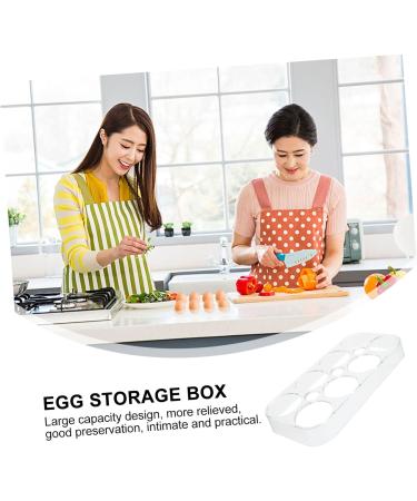 OSALADI 2pcs Egg Storage Box Refrigerator Pallet Storage Crate Egg Container Bins Egg Holder Food Household - Buy Online on GoSupps.com