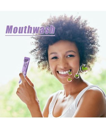 Mouthwash Sachets - 15 Portable Refreshing Sachets - Fruity Scent Instant Freshness Adult Travel Bathroom Meals - Buy Online on GoSupps.com