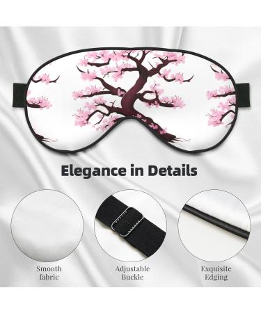 Buy Cherry Blossoms Tree Unisex Adjustable Blackout Eye Mask - Perfect for Travel Yoga and Naps Worldwide - Buy Online on GoSupps.com