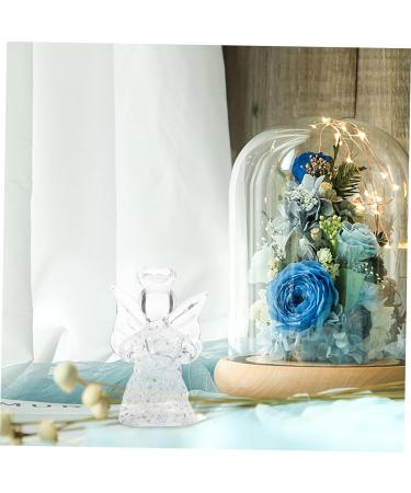 LIFKICH 1pc Blessing Angel Wind Chime Glass Angel Hanging Pendant Sea Glass Jewelry Design Pendant Christmas Tree Decor Glass Angel Pendant High Borosilicate Glass Wing Miss Party Supplies - Buy Online on GoSupps.com